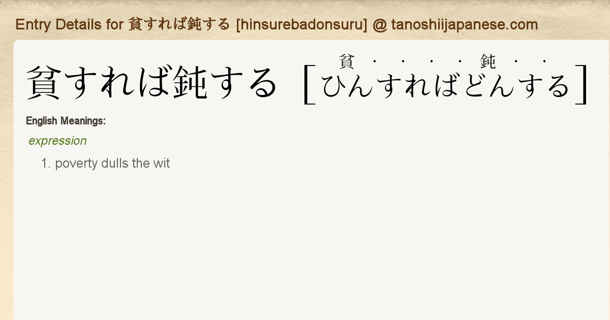 貧すれば鈍する 対義語